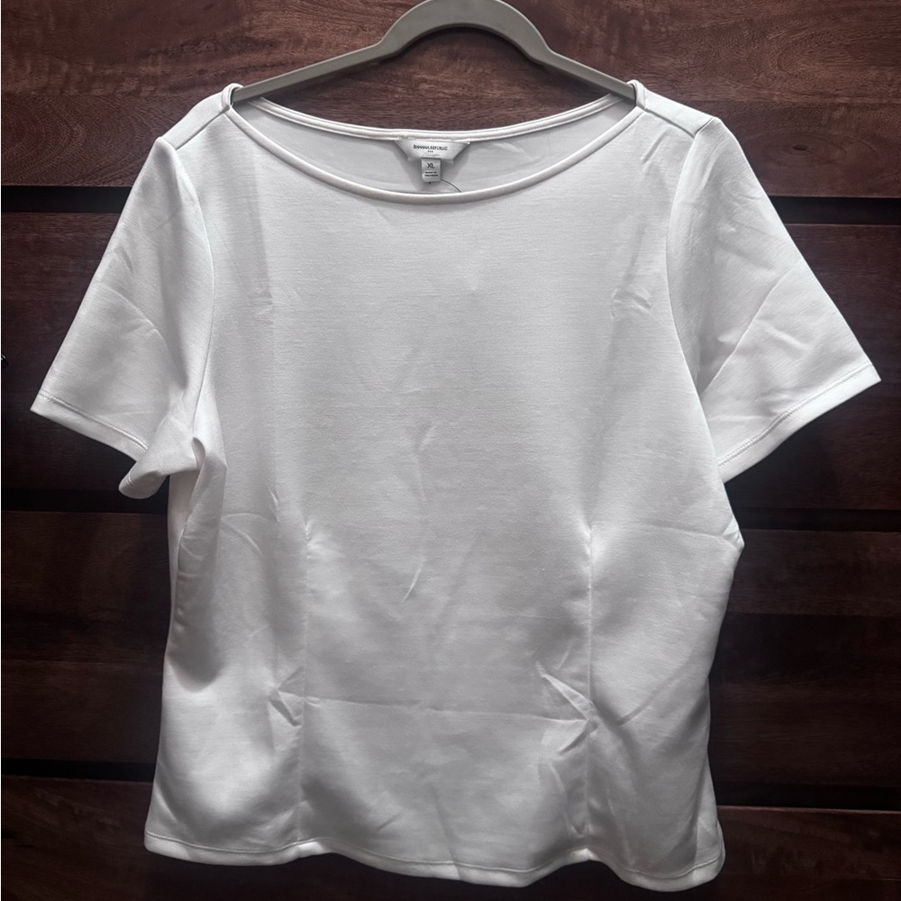Banana Republic White Short Sleeve Tee
